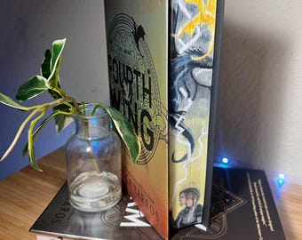 Fourth Wing Hand-Painted Edges by Rebecca Yarros | The Empyrean Series | Hardcover | Collector's Edition | Custom Designed Special Edition