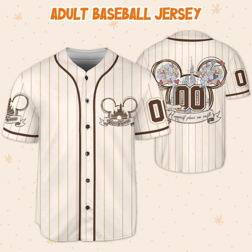 Discover Personalize Mickeyy Mouse Happiest Place on Earth Jersey, Mickeyy Mouse Safari Jersey