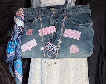 Main Character Energy Denim Tote