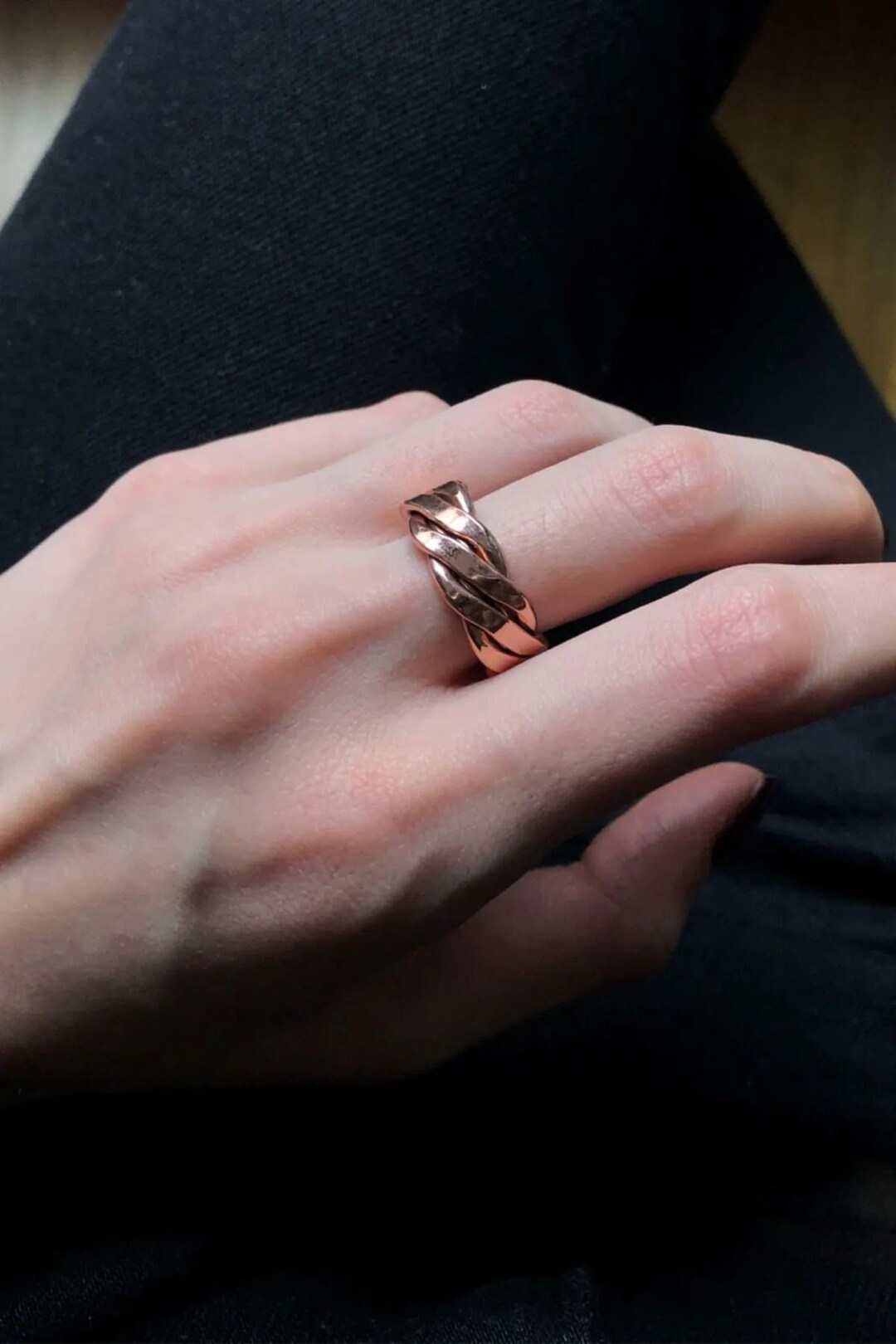 Handmade Pure Copper Ring, Sleek Artisan Band - Etsy