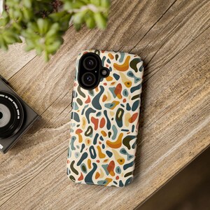 Amoebic Abundance Art Design Tough Hard Phone Case | iPhone 16/15/14/13/12/11 Pro | Samsung Galaxy S23/S22/S21 Ultra