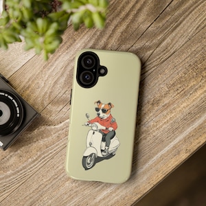 Jack Russell Moped Phone Case | iPhone 16/15/14/13/12/11 Pro | Samsung Galaxy S23/S22/S21 Ultra