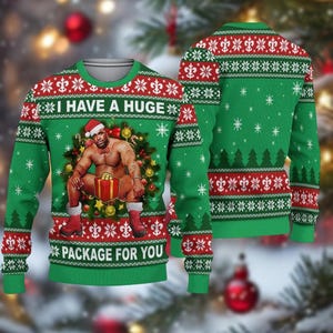 Maglione Natalizio Ugly Da Uomo - Felpa Con Cappuccio 3D Divertente, Motivo Renne E Babbo Natale, Unisex (Regalo Di Natale)