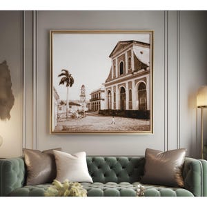 Picturesque Trinidad Cuba 1940s photography, UNESCO World Heritage city, fine art vintage travel image interior design luxe home decor gift