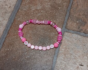 Barbie bracelet with pink letters