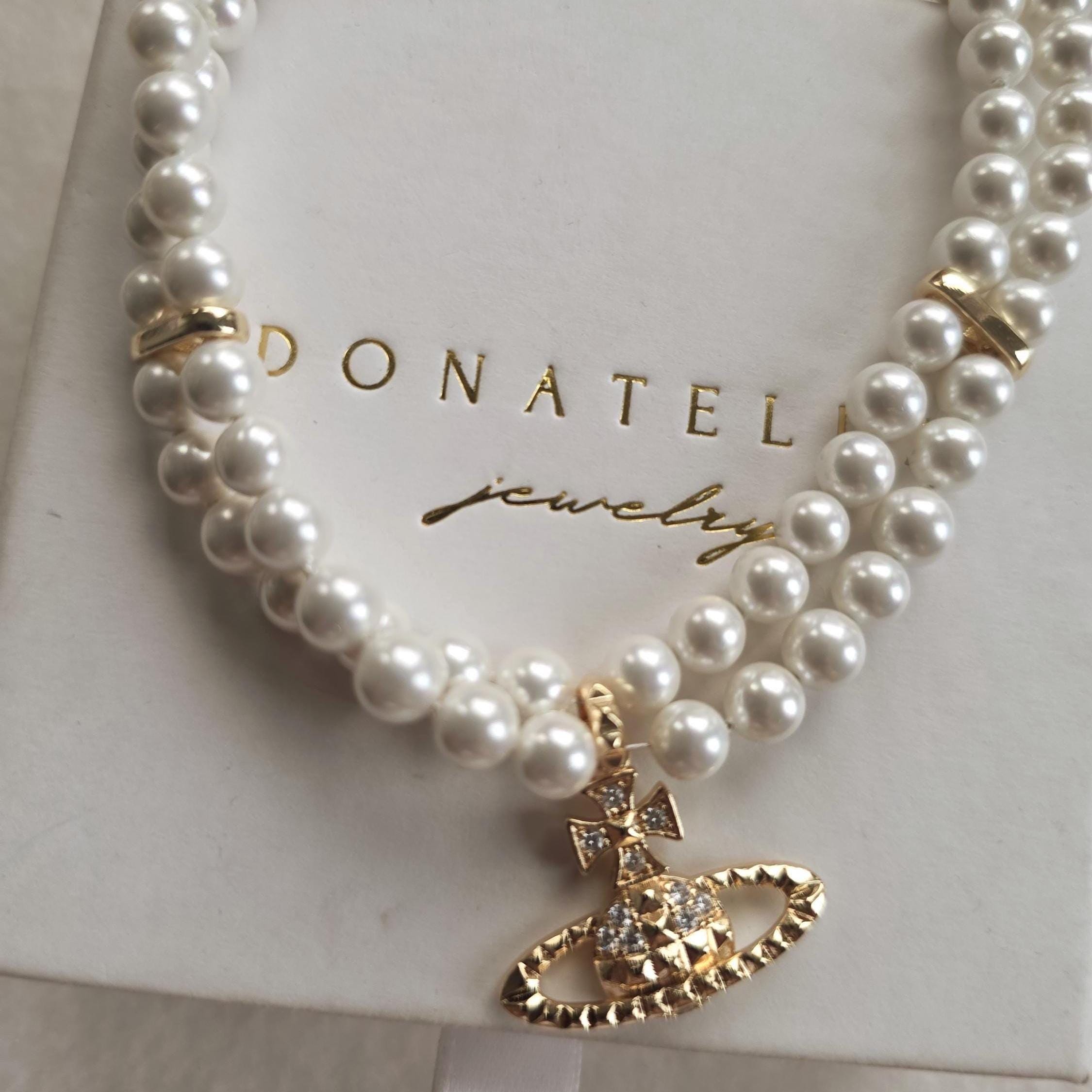 Vivienne Westwood Broken Pearl Necklace - Etsy