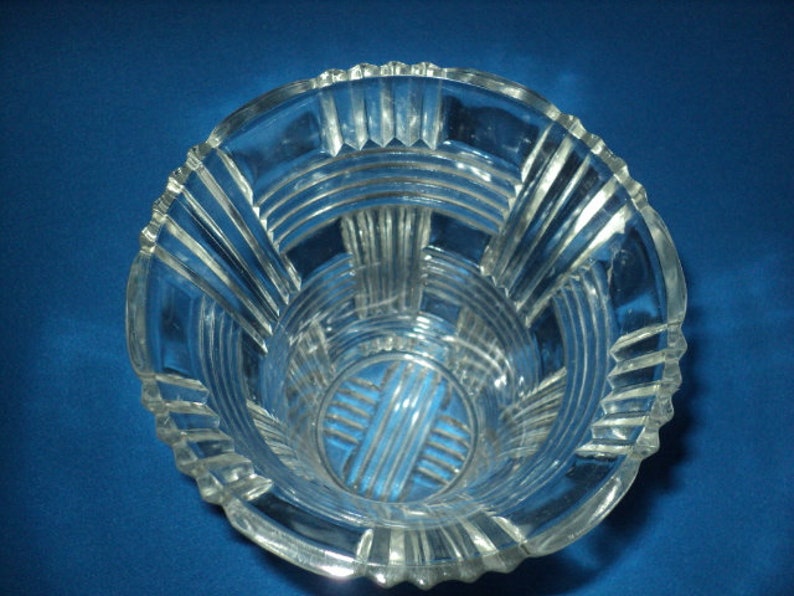 Vintage Hazel Atlas Clear Glass Criss Cross Pattern From The | Etsy