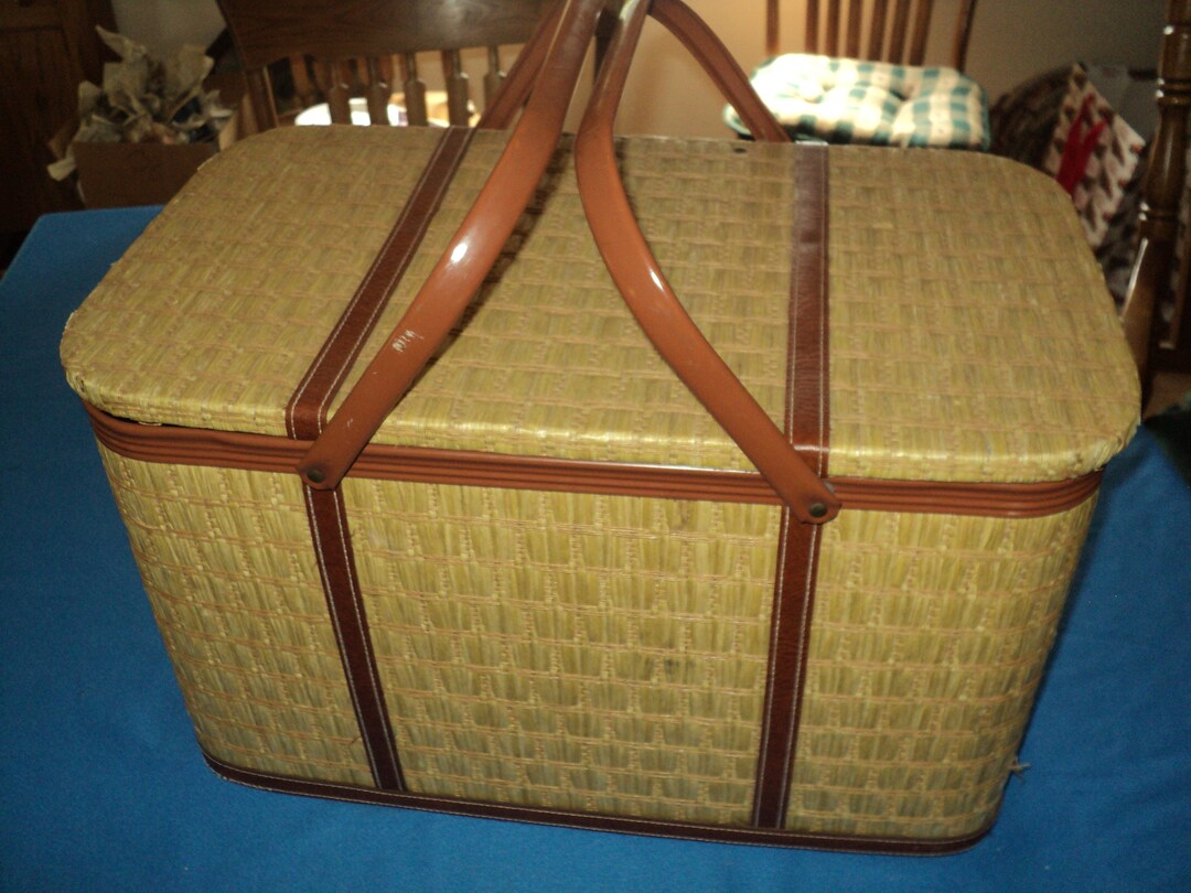 Vintage Redmon Picnic Basketmade in Indianacottage Etsy