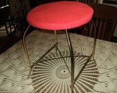 Vintage Vanity Metal Vanity Seat Mid Century Decor