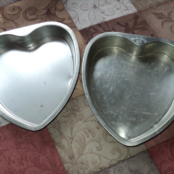 Aluminum Vintage Heart Baking Pan Etsy
