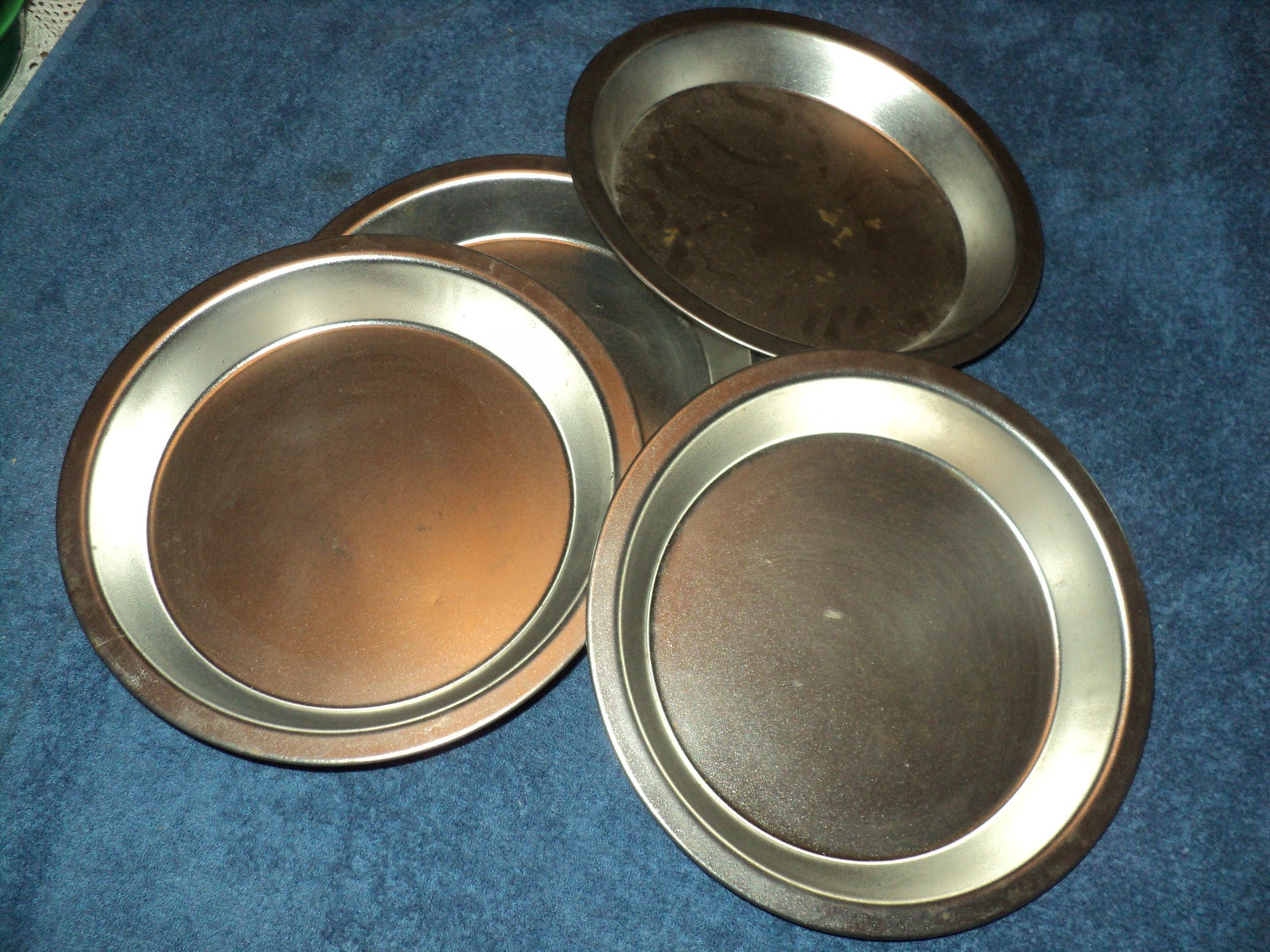 Vintage Aluminum Pie Tins Etsy