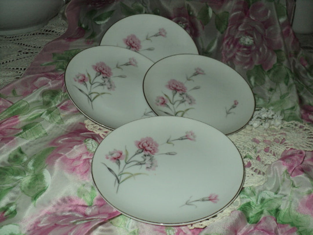 Vintage Japanroyal Court Fine Chinacarnation Patternfour Etsy