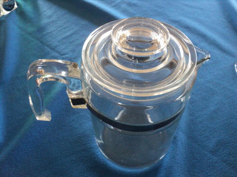 Vintage Pyrex 7826B Nine Cup Stove Top Percolator Coffee Pot