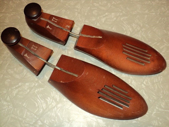vintage wooden shoe stretcher