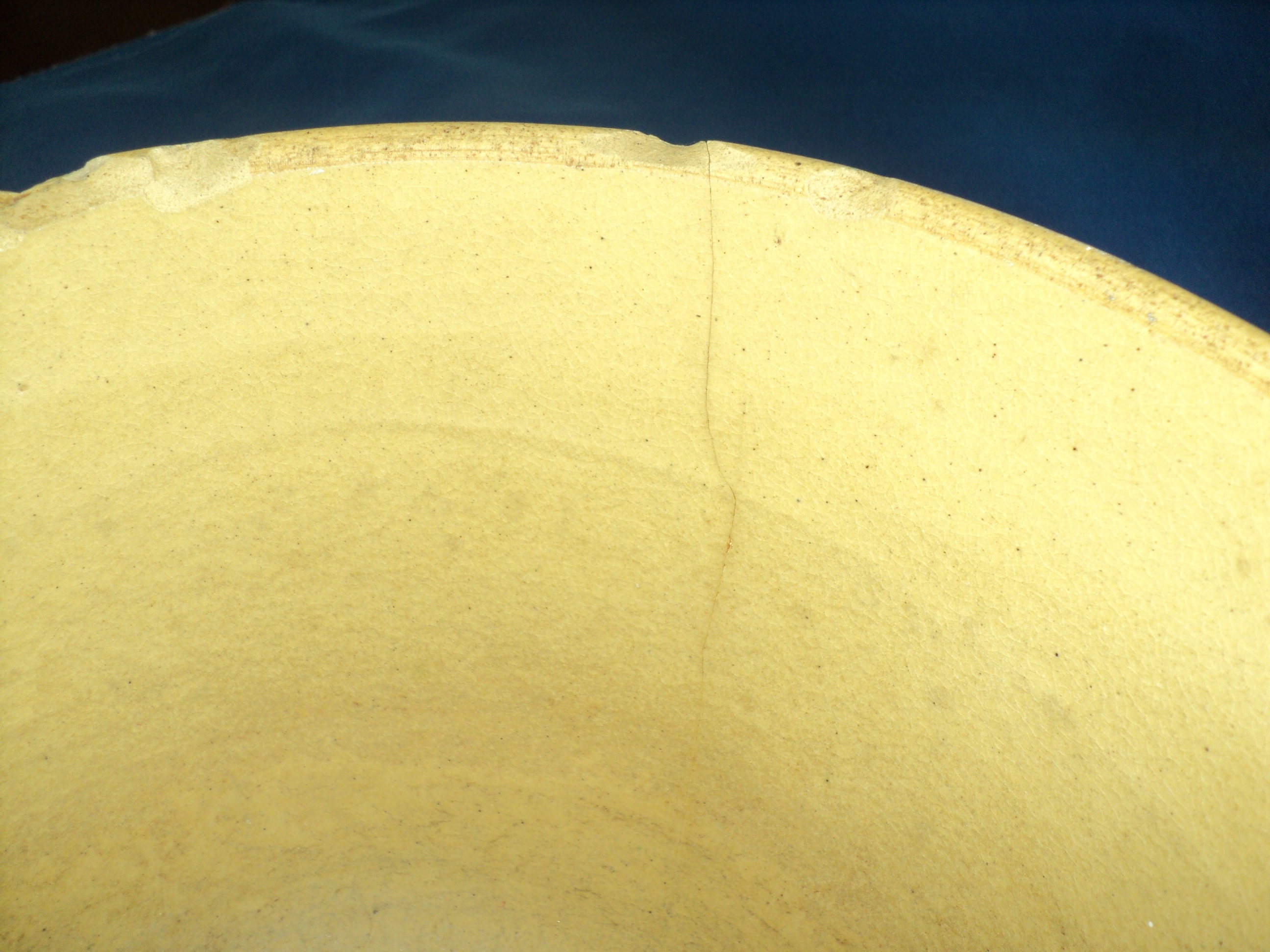 Vintage Made in USA Stoneware Potteryno. 9 Bowlwhite and Blue Striped Etsy