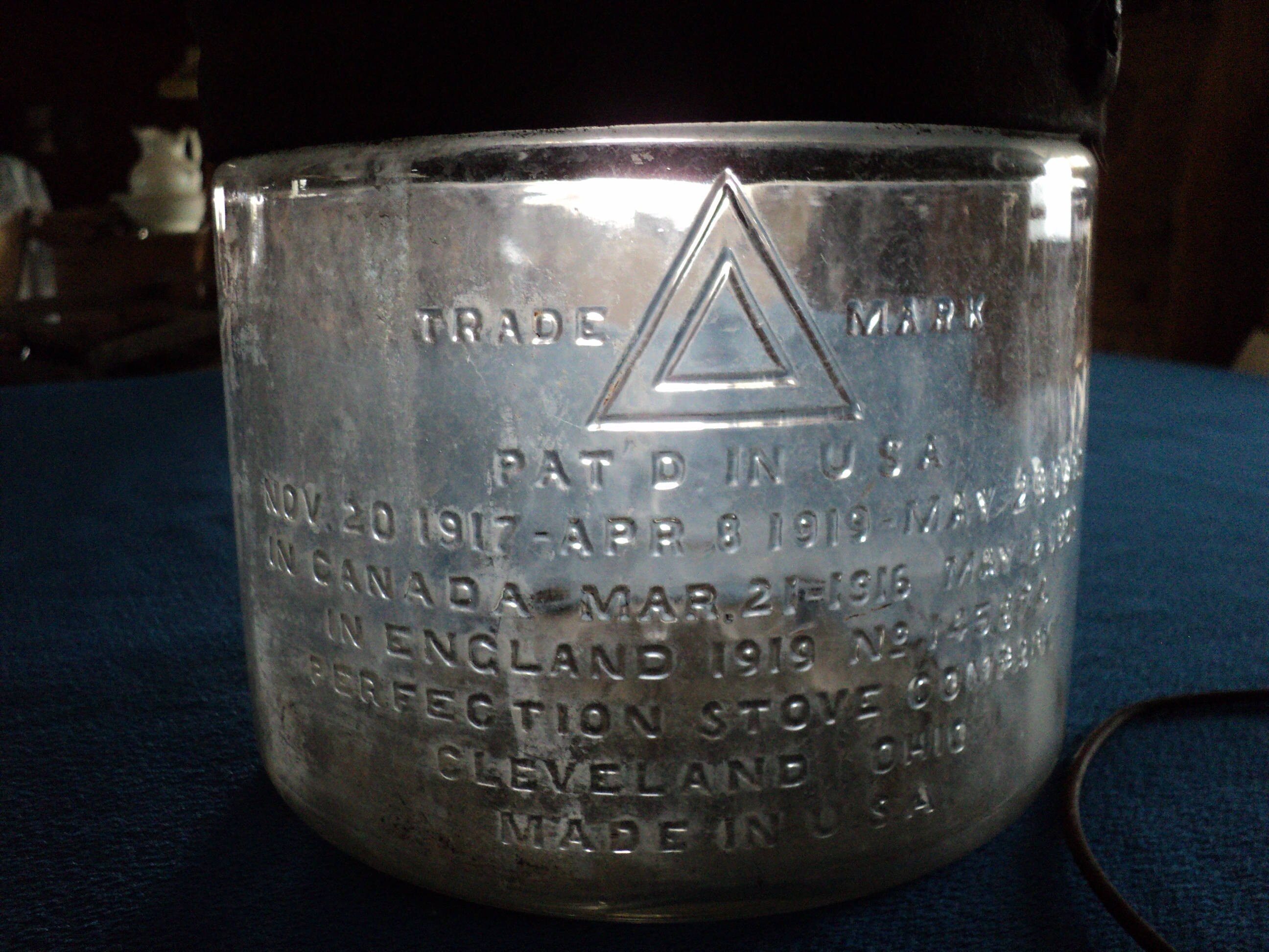 Primitive Antique Kerosene Glass Jar for Perfection Stove Etsy