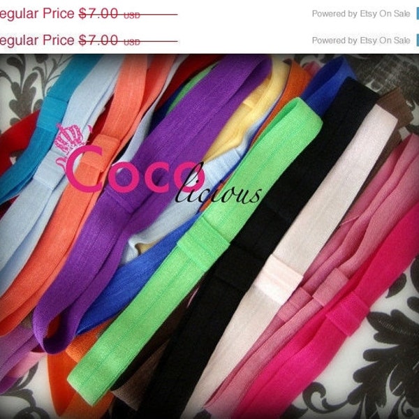 Sale 50% Off EVERYTHING 20 Interchangeable Elastic Headbands Newborn Baby Toddler Girl & Adult