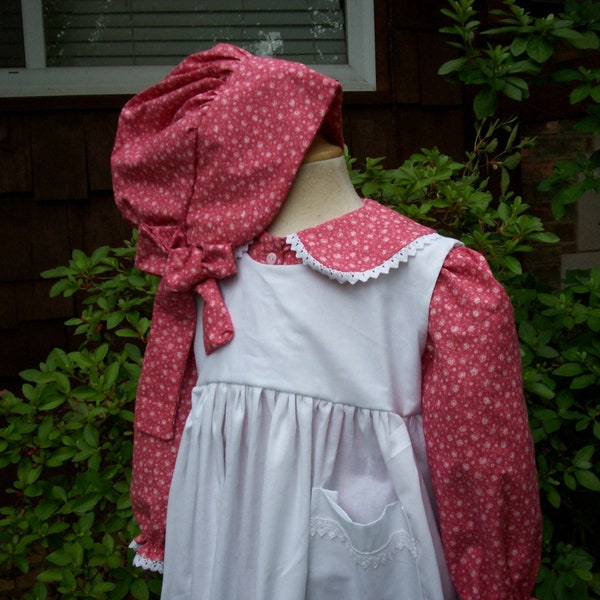 Girls Laura Ingalls Pioneer  dress/Prairie..Front buttoned ....PLEASE read full details inside ad