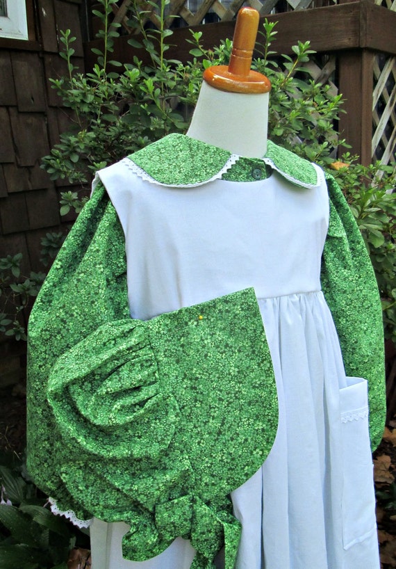 Laura Ingalls Girls Pioneer Dress little House Prairie Costume