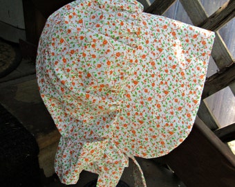 Girls Pioneer bonnet / Prairie bonnet..PLEASE read details inside of ad about shipping and size