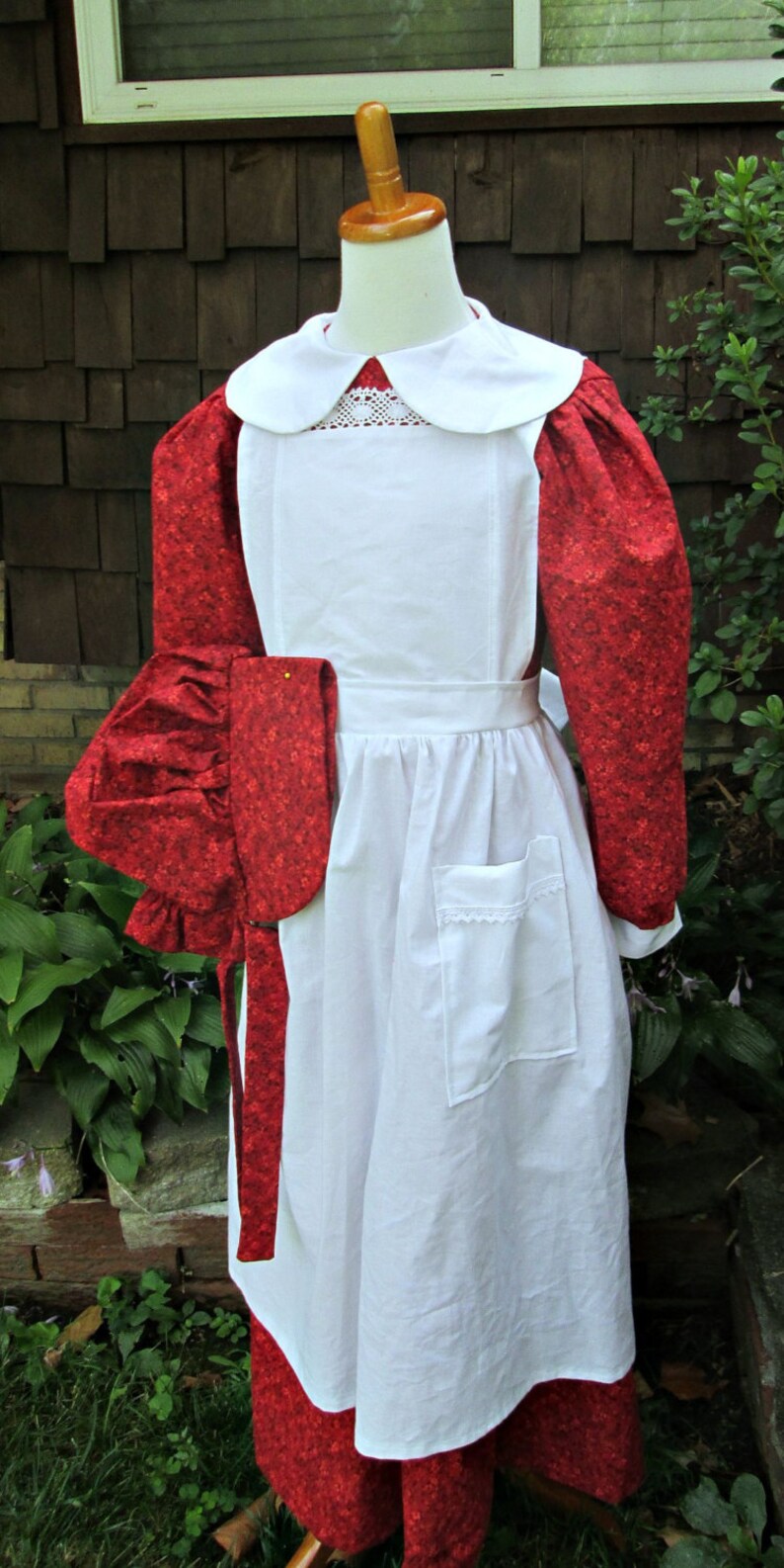 Little House on the Prairie Dress.pinafore and Bonnet.please - Etsy