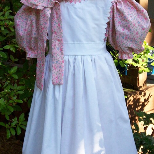 short sleeve pioneer dress Girls Pioneer Dress short sleeve Little House Prairie Costume(Please check lead time)