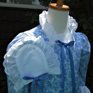 Girls  Colonial Garden dress..and Cap .(PLEASE read full details inside of ad)