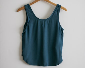 80's Deadstock Teal Tank Top/Made in the USA