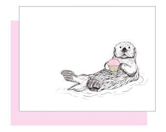 Otter Valentine Etsy