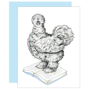 Carte de poulet Silkie