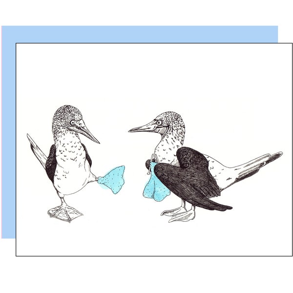 Blue-Footed Booby Card