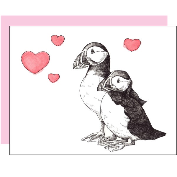 Puffins Card