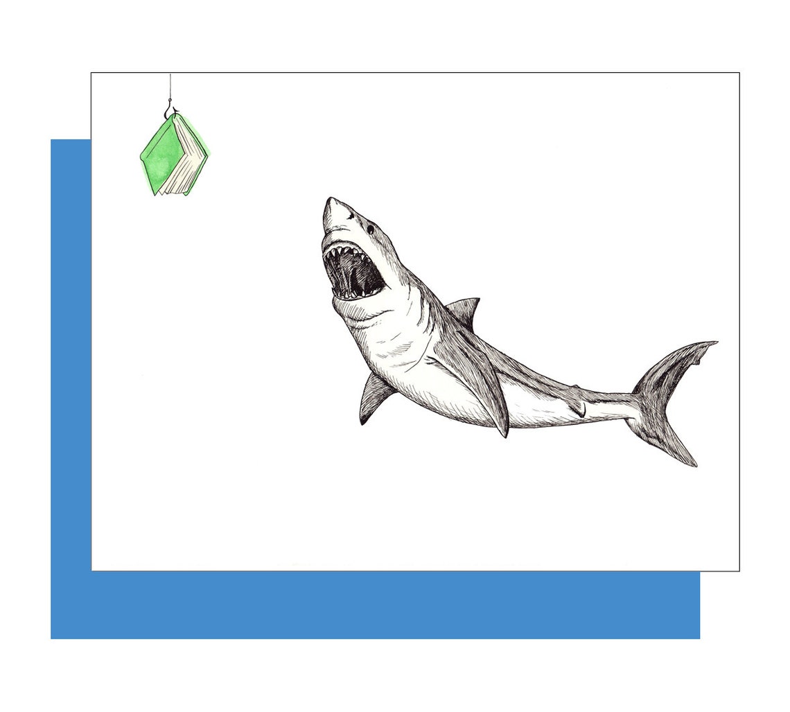 Shark Card Etsy