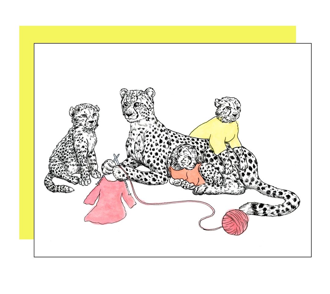 Cheetahs Card - Etsy