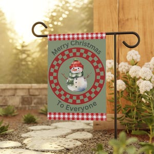 Garden & House Banner Christmas Garden Banner XMas Garden Flags Merry Christmas Garden Banner Santa Flag Santa Banner Christmas Decoration