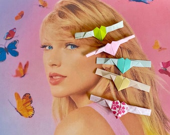 Taylor Swift Inspired Paper Heart Trading Rings Set de 5 planos para enmarcar o scrapbooking