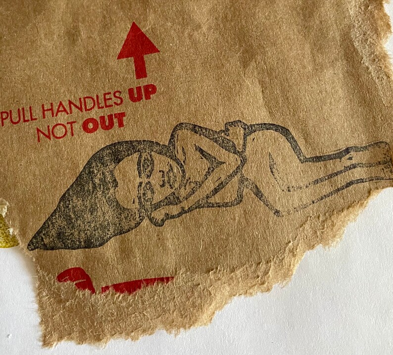 girl in repose hand carved rubber stamp image 5