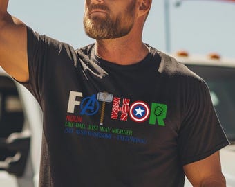 Fathor Superhero Dad Shirt, Father's Day Gift Tee