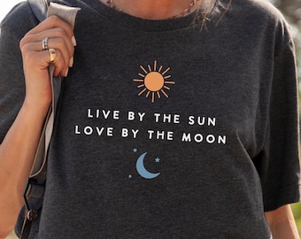 Camiseta gráfica Sol y Luna Celestial, camiseta con vibraciones espirituales