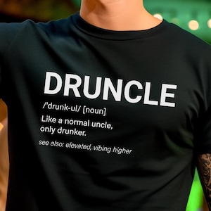 Cool Uncle T-shirt, Drunkle Shirt for Uncle, Uncle Long Sleeve, Gift for Uncle, Family Shirt, Humorous Uncle Shirts, Cool Uncle, Funny Shirt