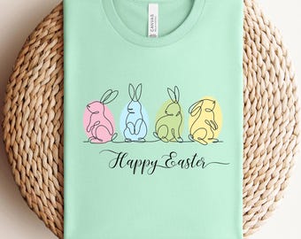 Pastel Bunny Easter Shirt: Colorful Peeps T-Shirt