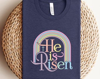 He is Risen T-shirt: Christian Easter Bible Verse Tee