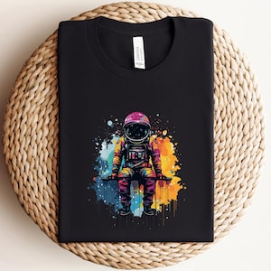 Colorful Astronaut TShirt, Spaceman Shirt, Astronaut Sweatshirt, Space Shirt, Astronaut Birthday Shirt, Spaceman Long Sleeve, Astronaut Gift