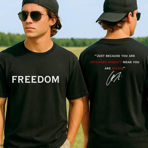 Justice for Charlie Kirk Shirt: Freedom Quote Tee