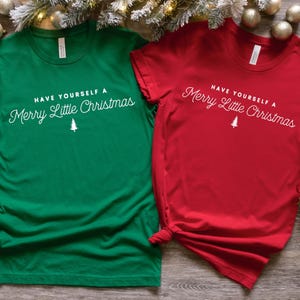 Merry Christmas Sweatshirt: Minimalist Holiday Quote Shirt image 4