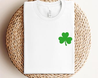 Embroidered Shamrock St Patrick's Day T-shirt