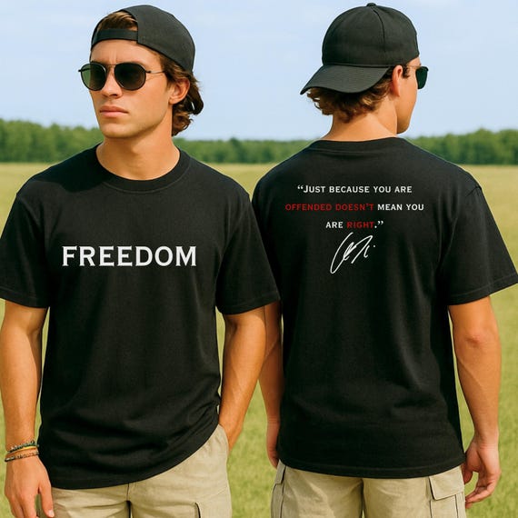 Justice for Charlie Kirk Shirt: Freedom Quote Tee