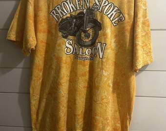 Vintage 2000s Broken Spoke Saloon Men's Black Graphic T-shirt - Etsy