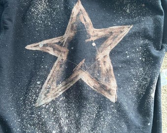 Bleach Dye Star alternative hoodie ( Made by Sunny)