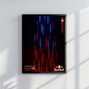 Oracle Red Bull Racing RB20 Car | Digital Artwork Wall Poster | Formula Digital Art Technic Formula 42206 compatible | Instant DOWNLOAD image 3